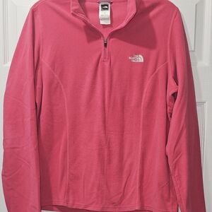 Women's The North Face 1/4 zip Pink Fleece